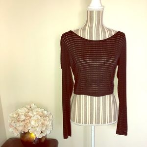 Sheer Black Crop Top